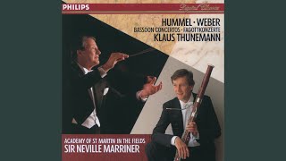 Weber Bassoon Concerto in F Op 75  1 Allegro ma non troppo [upl. by Ahsemal]