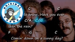 Creedence Clearwater Revival  Have You Ever Seen The Rain  Chords amp Lyrics [upl. by Ogdon300]