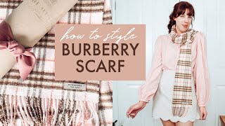 BURBERRY SCARF STYLING [upl. by Llebyram]