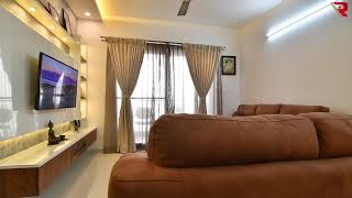 2 BHK flat interior work at Zonasha Elegance by Renato Interio  behind Prestige ferns residency l [upl. by Penelopa362]