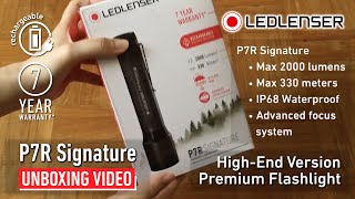 Ledlenser P7R Signature Series Flashlight Unboxing Video  LED Lenser Ledlenser Malaysia [upl. by Esinad]