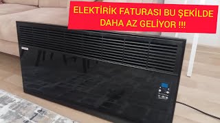 ELEKTRİKLİ ISITICI İLE BİR AYDA NE KADAR FATURA GELİR ELEKTRİKLİ ŞÖMİNE [upl. by Ches143]