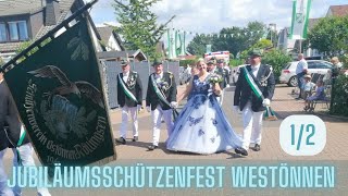 Westönnen  Werl Jubiläumsschützenfest Teil 12 Festumzug Parade Juli 2024 [upl. by Osner]