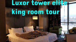 Luxor Las Vegas Tower Elite King Room Tour [upl. by Chisholm3]