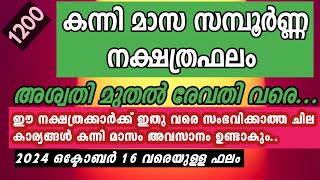 2024 സെപ്റ്റംബർ 17 മുതൽ ഒക്ടോബർ 16 വരെ  Mangattu Tharavadu  Malayalam Jyothisham [upl. by Yeh]