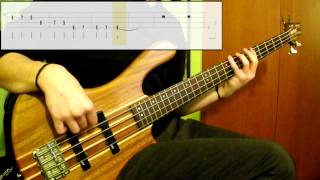 Lesson 12 Major Scale All Positions Bass Exercise Play Along Tabs In Video [upl. by Herculie]