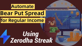 Bear Put Spread Option Strategy on Zerodha Streak  BankNifty  streak [upl. by Allicirp435]