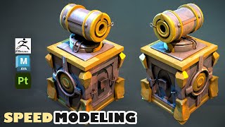 Stylized Steampunk Telescope in Maya 2025 Zbrush Substance 3D Painter [upl. by Nanine785]