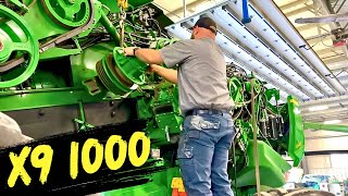 X9 1000 variable speed feeder house drive and unload auger repair [upl. by Keeryt856]