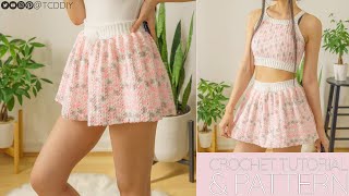 How to Crochet a Skirt EASY  Pattern amp Tutorial DIY [upl. by Stannfield]