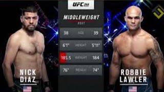 UFC 266  Robbie Lawler vs Nick Diaz 2  Full Fight Highligts [upl. by Milissa330]