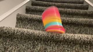 slinky falling down stairs painfully [upl. by Ardnuaek]