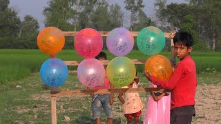 outdoor fun with Flower Balloons and learn colors for kids by I kids Episode 23 [upl. by Ludmilla]