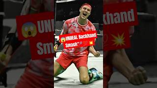 Viktor Axelsen’s UNBELIEVABLE Backhand Smash 💥 🌍🔥quot [upl. by Suirada]