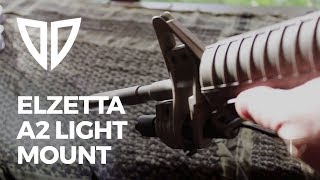 Elzetta AR15 A2 Flashlight Mount Install  ZFH1500 [upl. by Ellehsat]