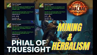 Testing Phial of Truesight LEVEL1LEVLE2LEVEL3 Need for Mining amp HerbalismWOWWorldOfWarcraft [upl. by Aerol]