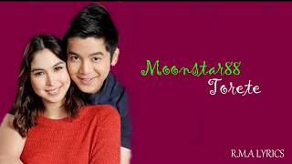 Torete Lyrics   Love You To The Stars And Back OST  Joshua Garcia amp Julia Barretto [upl. by Nairadas]