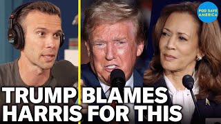 Donald Trump Blames Kamala Harris for Failed Assassination Attempt [upl. by Burrows771]