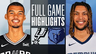 SPURS at GRIZZLIES  FULL GAME HIGHLIGHTS  April 9 2024 [upl. by Nivag221]