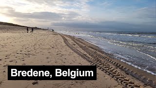 Bredene Belgium winter beach walk 27 December 2022 4K [upl. by Conley525]