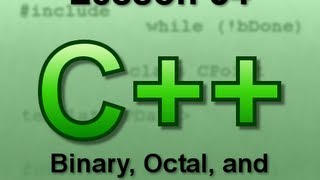 C Console Lesson 54 Binary Octal and Hexadecimal [upl. by Nairbo]