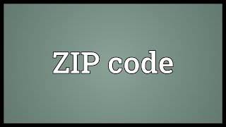 ZIP code Meaning [upl. by Felton]