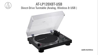 Audio Technica ATLP120XBT USB Setup Direct Drive Turntable Analog Wireless amp USB [upl. by Mortie146]