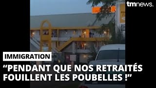 Un Français scandalisé devant un hôtel hébergeant des migrants gratuitement [upl. by Nirehtac26]