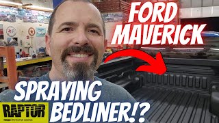 DIY 2023 Ford Maverick  Spray In Raptor Bed Liner  Durable Easy and Save Money [upl. by Chuu652]