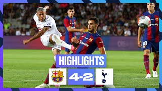 BARCELONA 42 TOTTENHAM HOTSPUR  HIGHLIGHTS [upl. by Isiah]