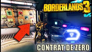 BORDERLANDS 3  EMPLACEMENT DE TOUS LES CONTRATS DE ZER0  Zero Survivant  GUIDE TROPHÉE  SUCCÈS [upl. by Aelc654]