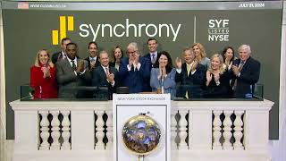 Synchrony NYSE SYF Rings The Closing Bell® [upl. by Notxarb]