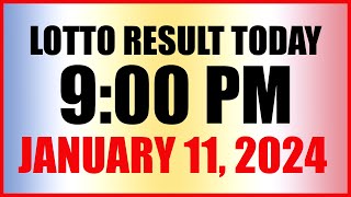 Lotto Result Today 9pm Draw January 11 2024 Swertres Ez2 Pcso [upl. by Anairotciv40]