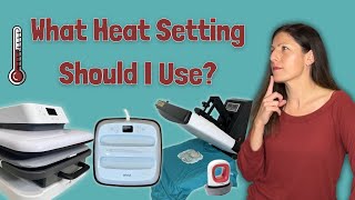 Best Heat Settings for HTV  Iron On Vinyl [upl. by Anigue893]