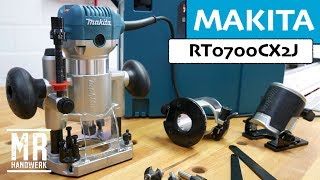 Die perfekte Oberfräse für den Einsteiger MAKITA RT0700CX2J [upl. by Acinoed]