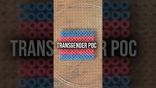 🏳️‍⚧️ POC Trans Pride Flag amp Definition  Satisfying Bead Crafting  transgender poc transpride [upl. by Cammi]