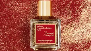 MFK Baccarat Rouge 540 Body Oil Review and Perfume Dupes [upl. by Siroval]