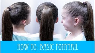 HOW TO DO A BASIC HIGH PONYTAIL ❤️ [upl. by Broderick]