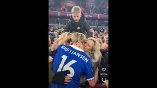 Victor Kristiansen with his Family after his Premier League Debut 🥹❤️ [upl. by Sybila719]