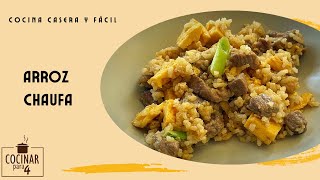 Arroz chaufa  Cocina peruana [upl. by Ambrosane]