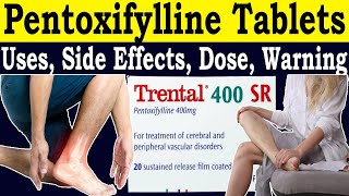 Pentoxifylline 400 mg uses hindi  Trental 400 tablet uses  Side Effects Dose Warning [upl. by Everard]