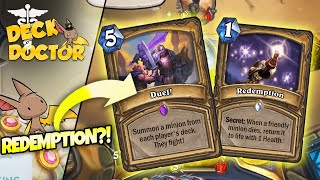 Deck Doctor  The REDEMPTION Saga of Big Duel Paladin  Firebat Hearthstone  Scholomance Academy [upl. by Ahsaenat]