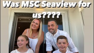 MSC seaview 4bs Full REVIEW Med cruise [upl. by Eivi]