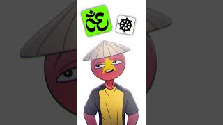 MAIN RELIGION OF ASIA ⛩️ countryhumans [upl. by Roze]