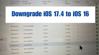 How To Downgrade iOS 17 To 16  How To Downgrade iOS 174 To iOS 16 [upl. by Llekcir524]