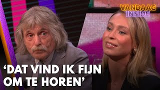 Loiza Lamers blij met woorden Johan ‘Dat vind ik fijn om te horen’  VANDAAG INSIDE [upl. by Assiran687]