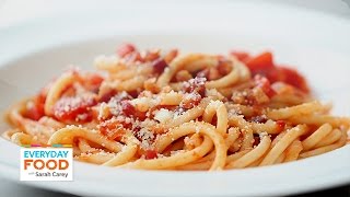 Bucatini with Pancetta Tomatoes and Onion  Everyday Food with Sarah Carey [upl. by Anirbaz]