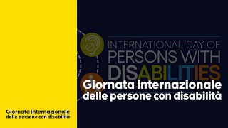 Giornata internazionale delle persone con disabilità 3 dicembre  Calendario civile [upl. by Ellan]