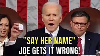 Biden BOTCHES Laken Riley’s name 🤦‍♂️ [upl. by Selrhc]