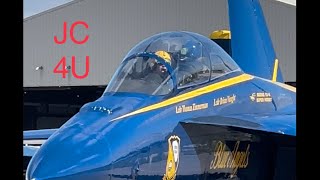 Blue Angels No 7 US Navy arrival at Toronto Pearson Airport [upl. by Aniroc]